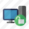 Computer Unlock Icon