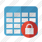 Database Table Lock Icon