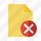 Document Blank 2 Cancel Icon