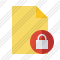 Document Blank 2 Lock Icon