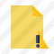 Document Blank 2 Warning Icon