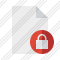 Document Blank Lock Icon