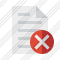 Document Cancel Icon