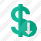 Dollar Download Icon
