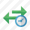 Exchange Horizontal Clock Icon