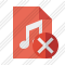 File Music Cancel Icon