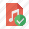 File Music Ok Icon