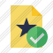 File Star Ok Icon