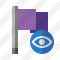 Flag Purple View Icon