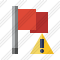 Flag Red Warning Icon
