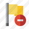 Flag Yellow Stop Icon