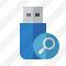 Flash Drive Search Icon