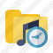 Folder Music Clock Icon