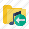 Folder Music Previous Icon