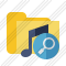 Folder Music Search Icon