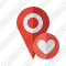 Map Pin Favorites Icon