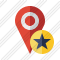 Map Pin Star Icon