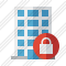 Office Building Lock Icon