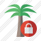 Palmtree Lock Icon