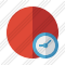 Point Red Clock Icon