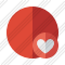 Point Red Favorites Icon