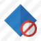 Rhombus Blue Block Icon