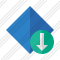 Rhombus Blue Download Icon