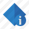 Rhombus Blue Information Icon