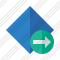 Rhombus Blue Next Icon