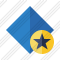 Rhombus Blue Star Icon