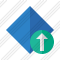 Rhombus Blue Upload Icon