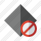 Rhombus Dark Block Icon