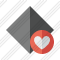 Rhombus Dark Favorites Icon