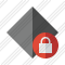 Rhombus Dark Lock Icon