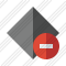 Rhombus Dark Stop Icon