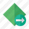 Rhombus Green Next Icon