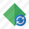 Rhombus Green Refresh Icon