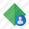 Rhombus Green User Icon