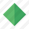 Rhombus Green Icon