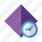 Rhombus Purple Clock Icon