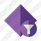 Rhombus Purple Filter Icon