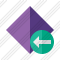 Rhombus Purple Previous Icon