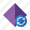 Rhombus Purple Refresh Icon