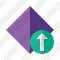 Rhombus Purple Upload Icon