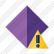Rhombus Purple Warning Icon