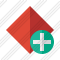 Rhombus Red Add Icon