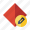 Rhombus Red Edit Icon