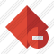 Rhombus Red Stop Icon