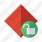 Rhombus Red Unlock Icon