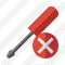 Screwdriver Cancel Icon